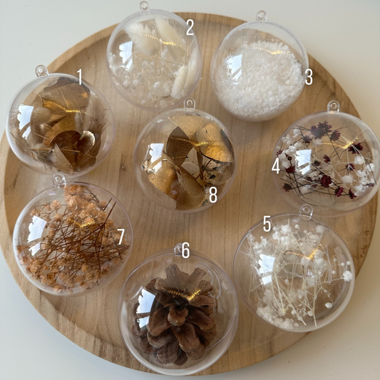 Weihnachtskugel mit Füllung und Personalisierung