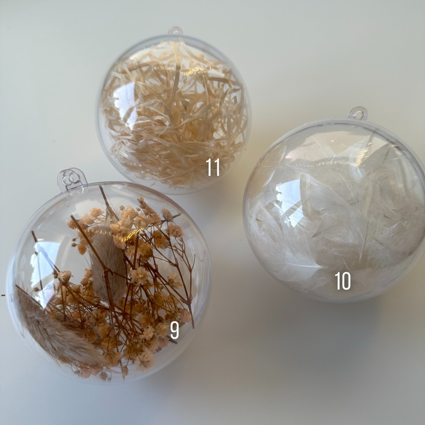 Weihnachtskugel mit Füllung und Personalisierung