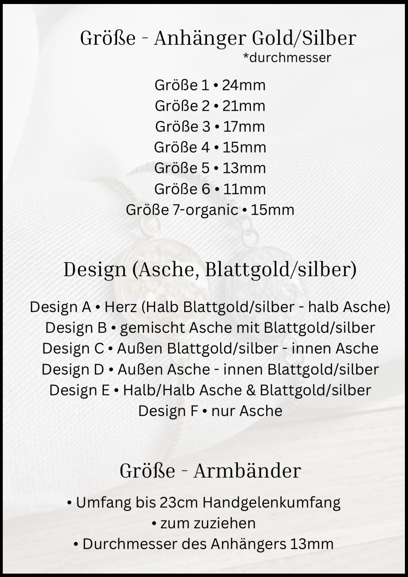 Schmuck aus der Asche verstorbener | Armband