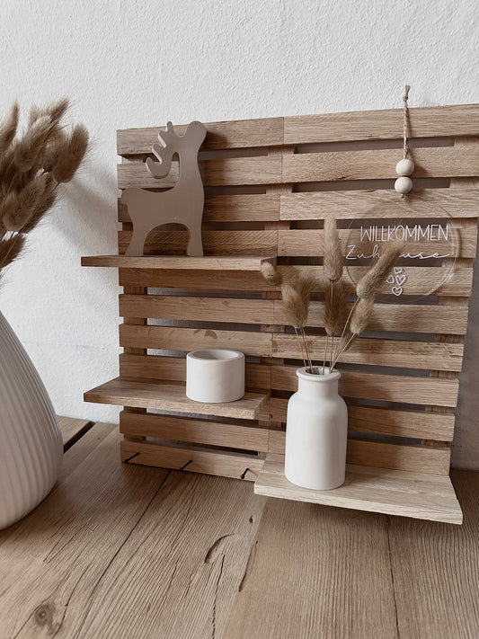 Wanddekoration aus Eiche