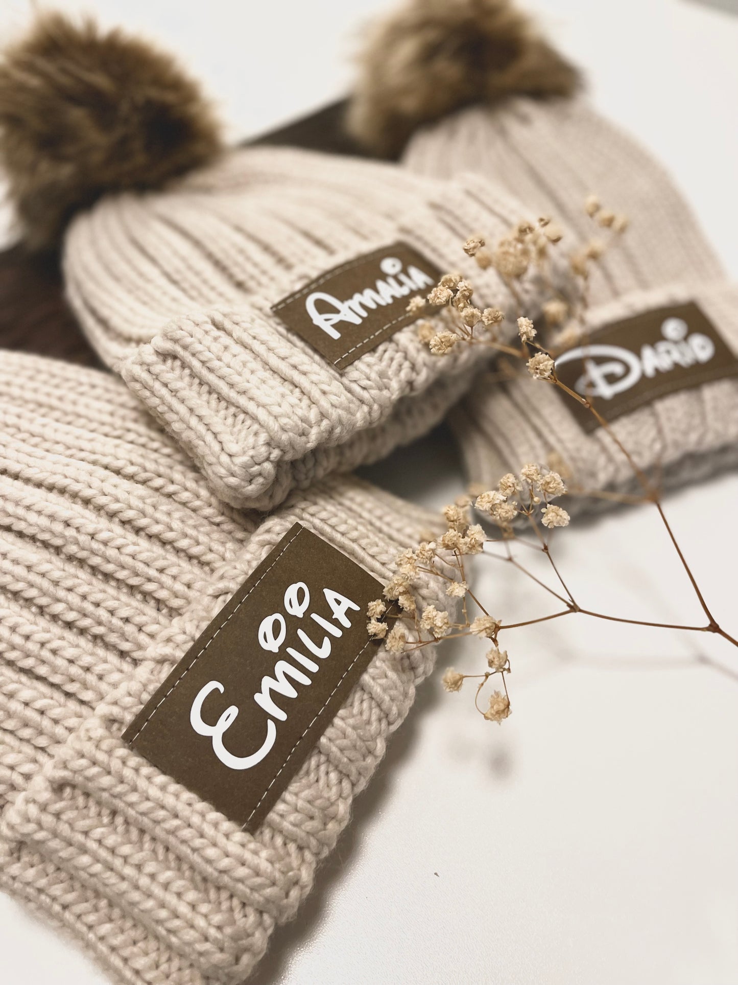 Strickmütze mit Personalisierung