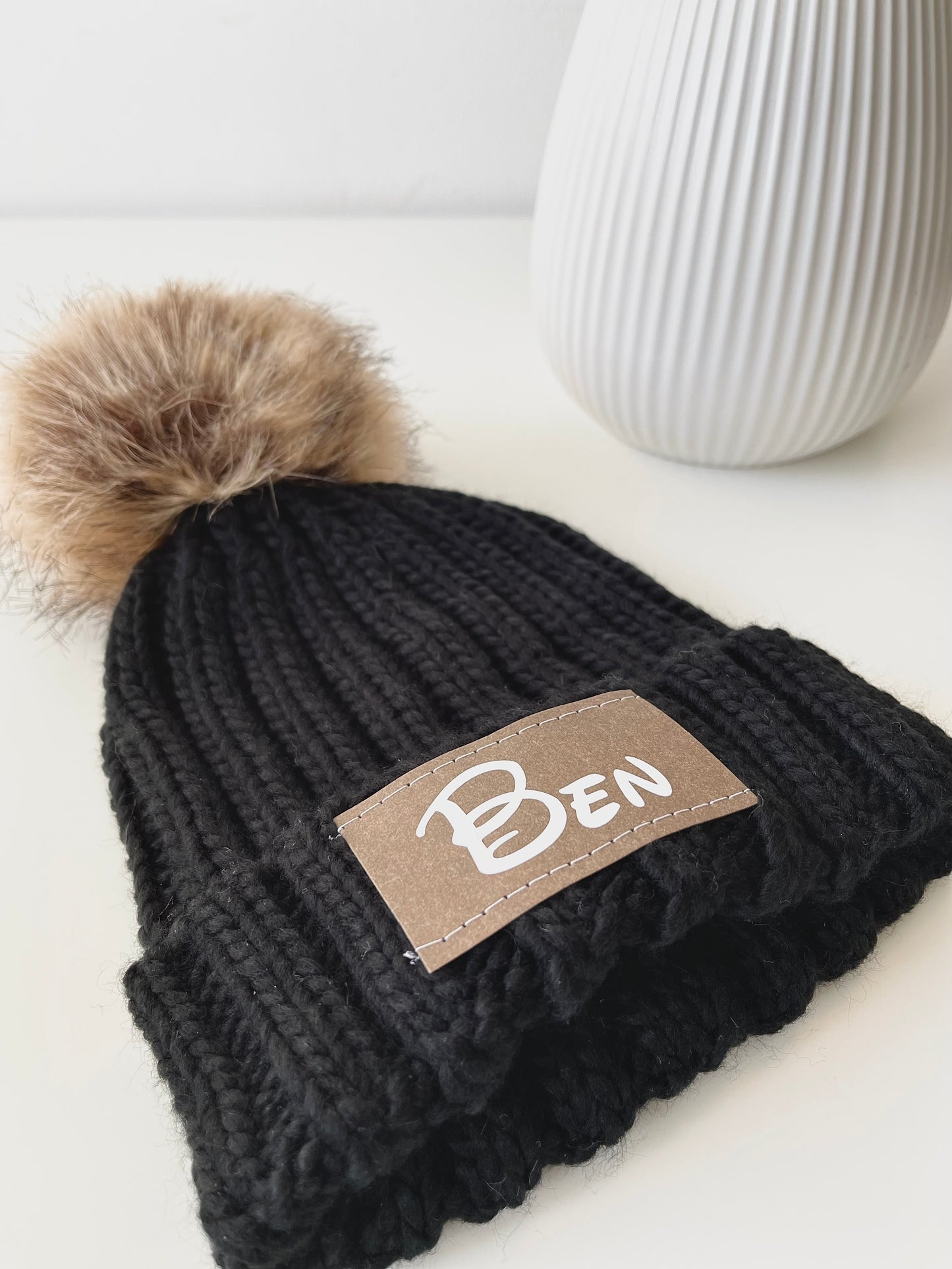 Strickmütze mit Personalisierung