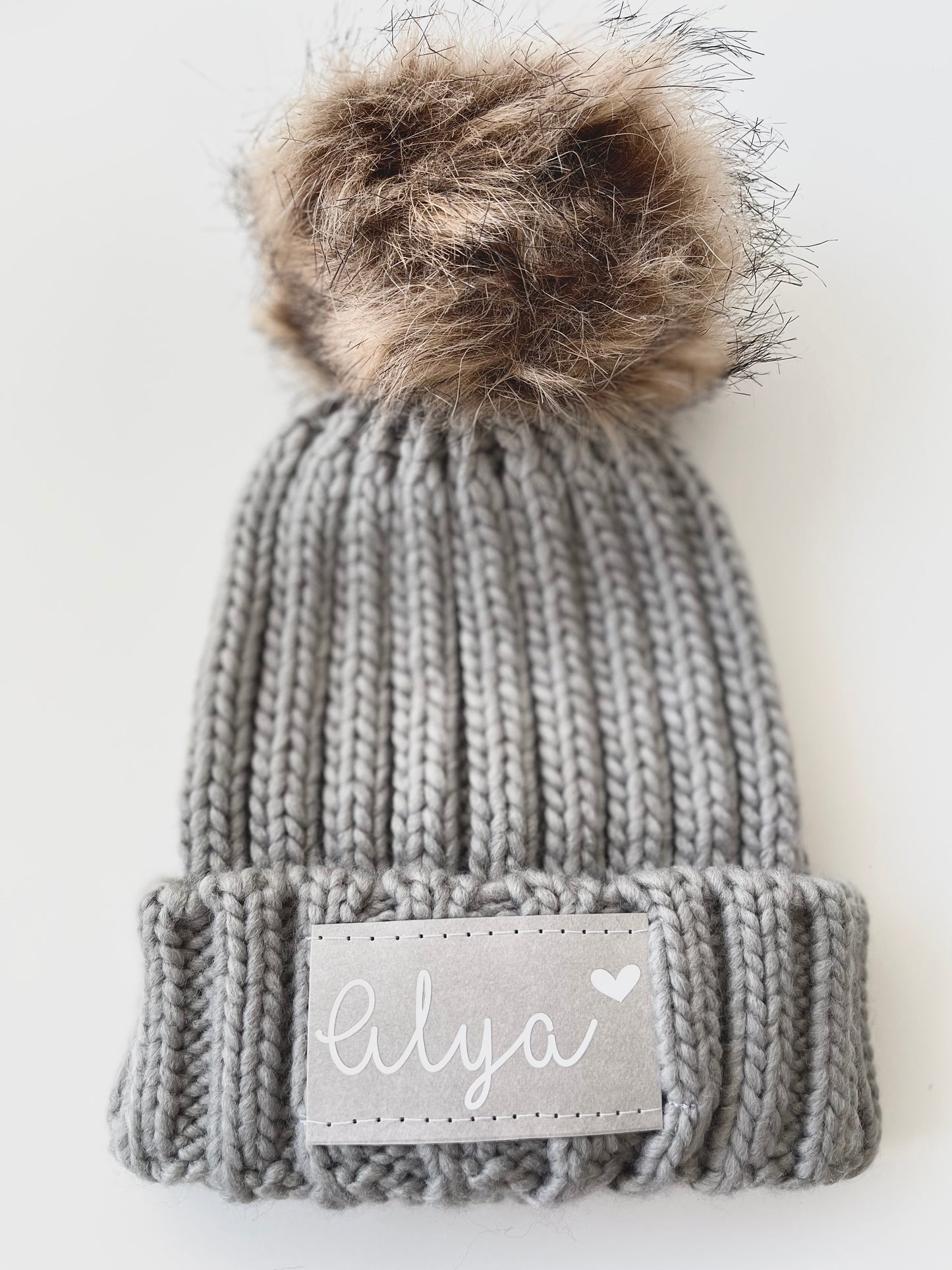 Strickmütze mit Personalisierung