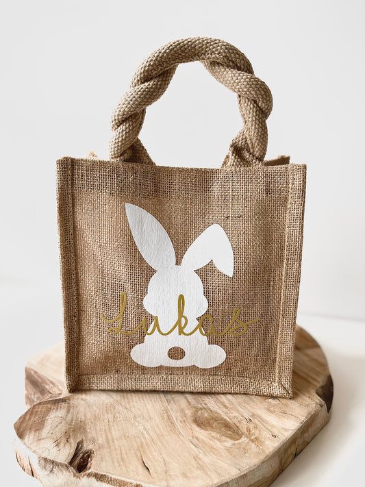 Osternest - Jutetasche