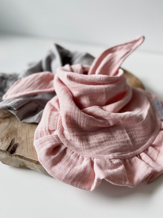 Musselinhalstuch mit Rüschen