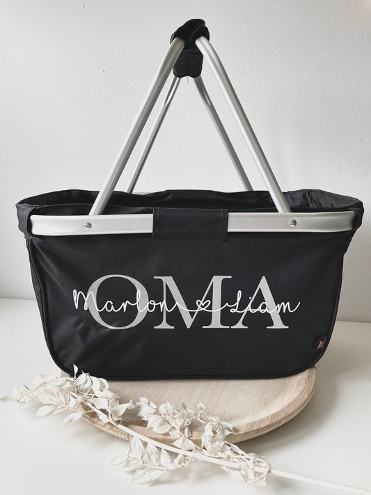 Einkaufskorb mit Personalisierung