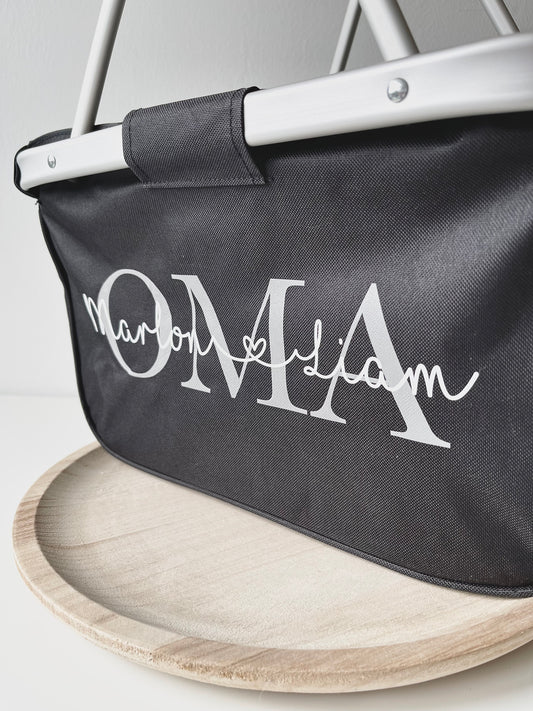 Einkaufskorb mit Personalisierung