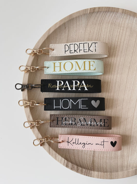 Schlüsselanhänger aus Kunstleder