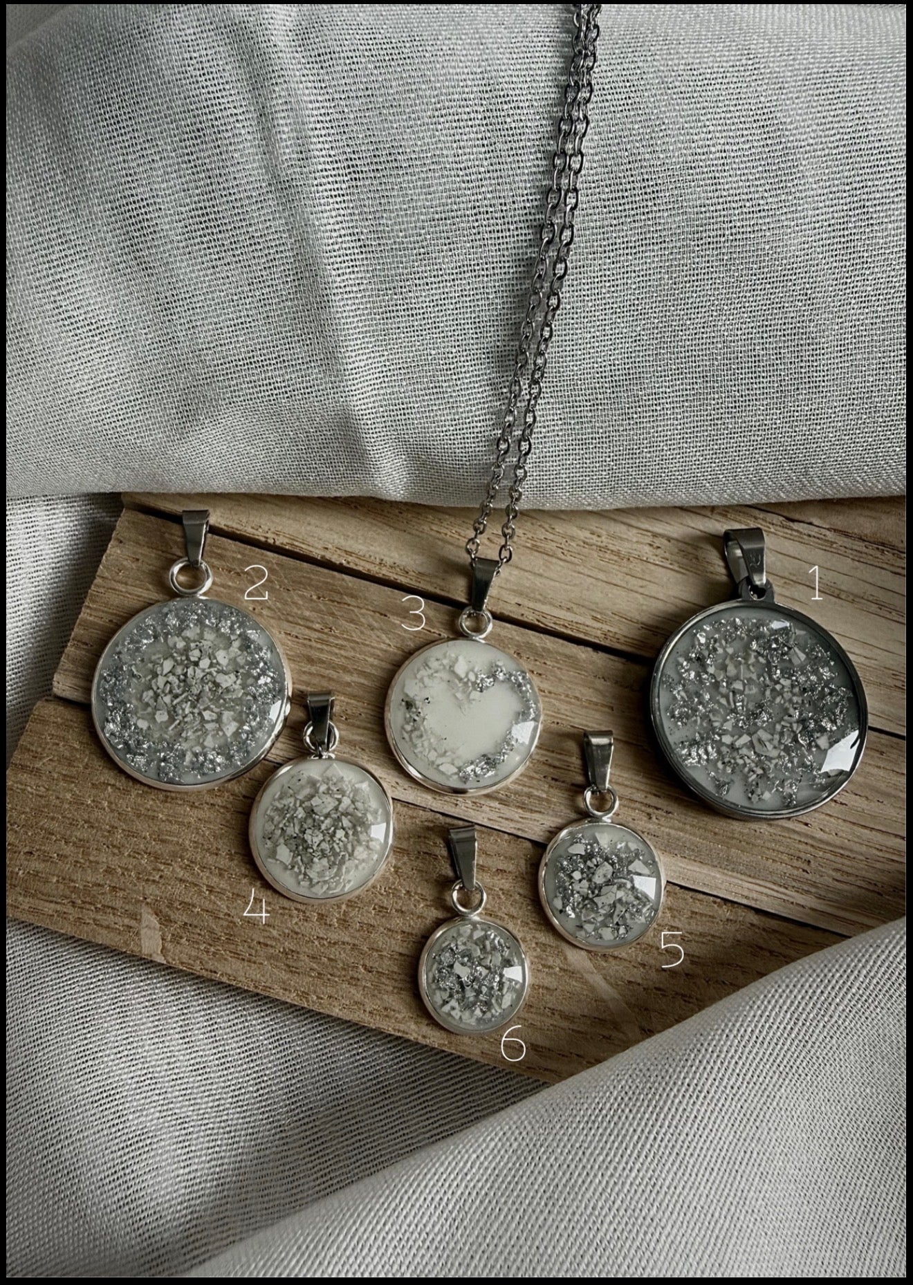 Schmuck aus der Asche verstorbener