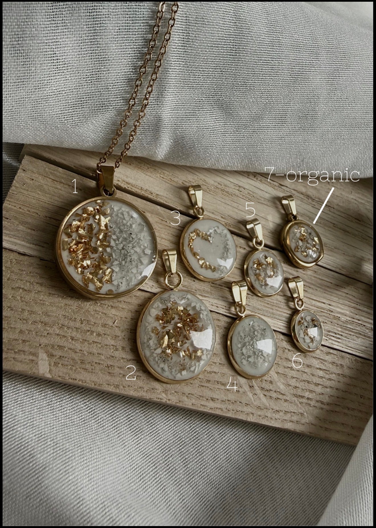 Schmuck aus der Asche verstorbener